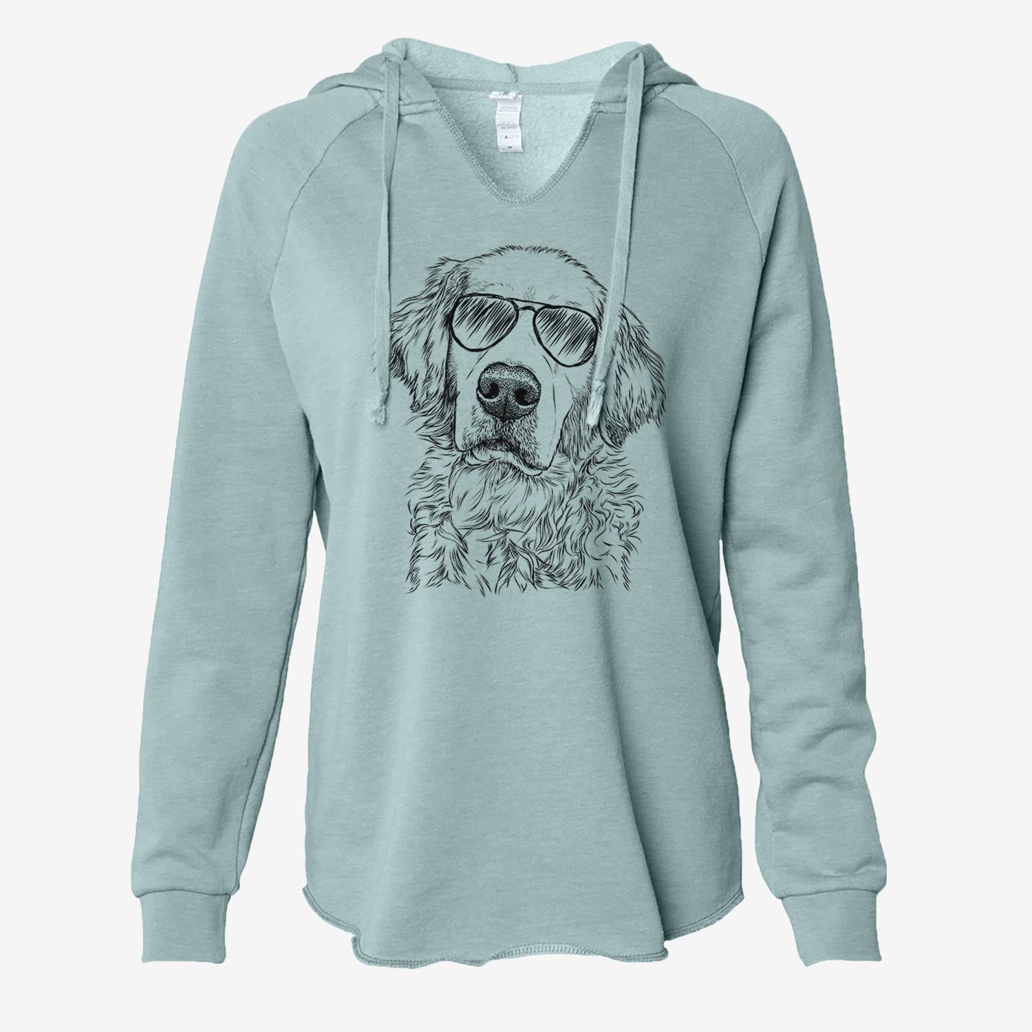 Loganator the Golden Retriever - Cali Wave Hooded Sweatshirt