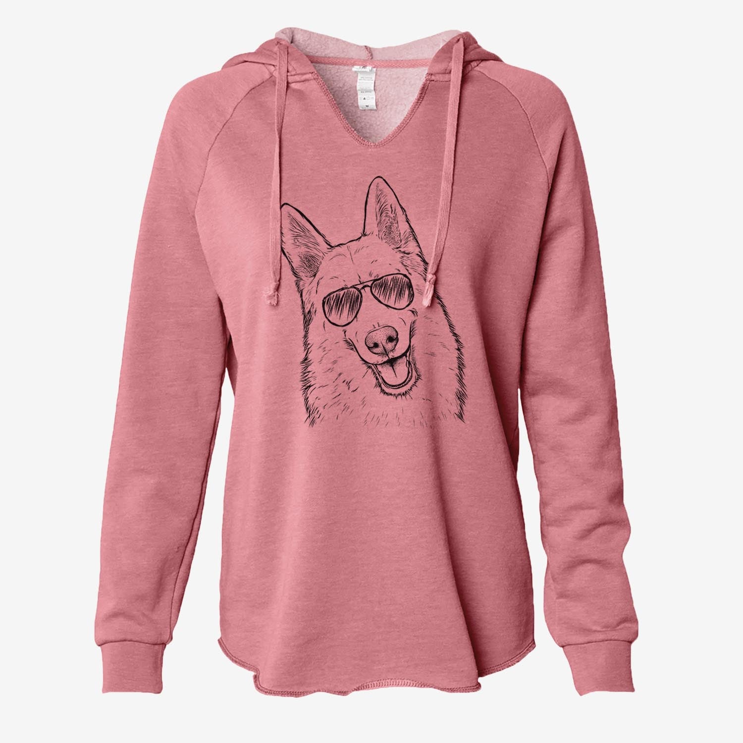 Loki the Husky Shepherd Mix - Cali Wave Hooded Sweatshirt