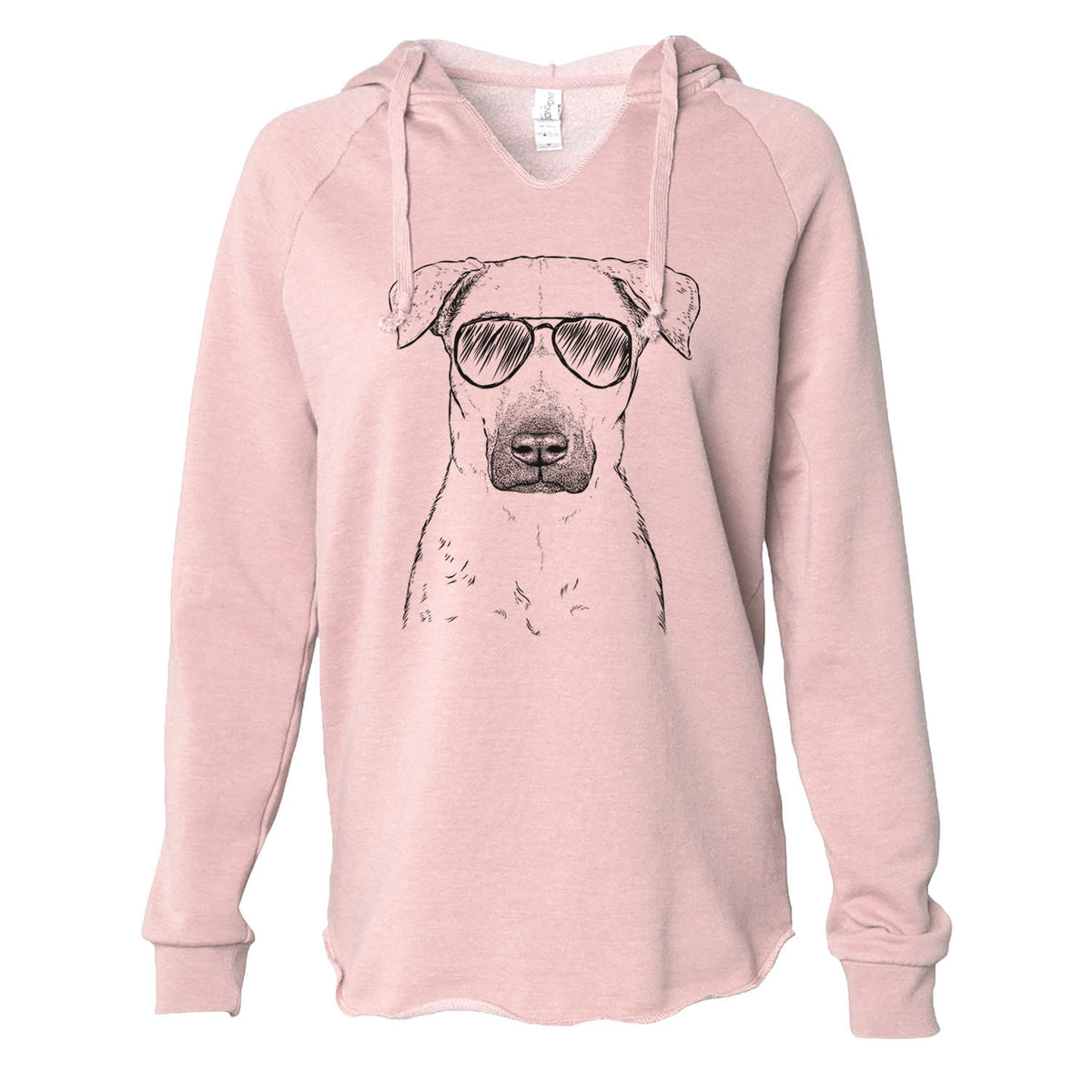 Luna the Black Mouth Cur - Cali Wave Hooded Sweatshirt