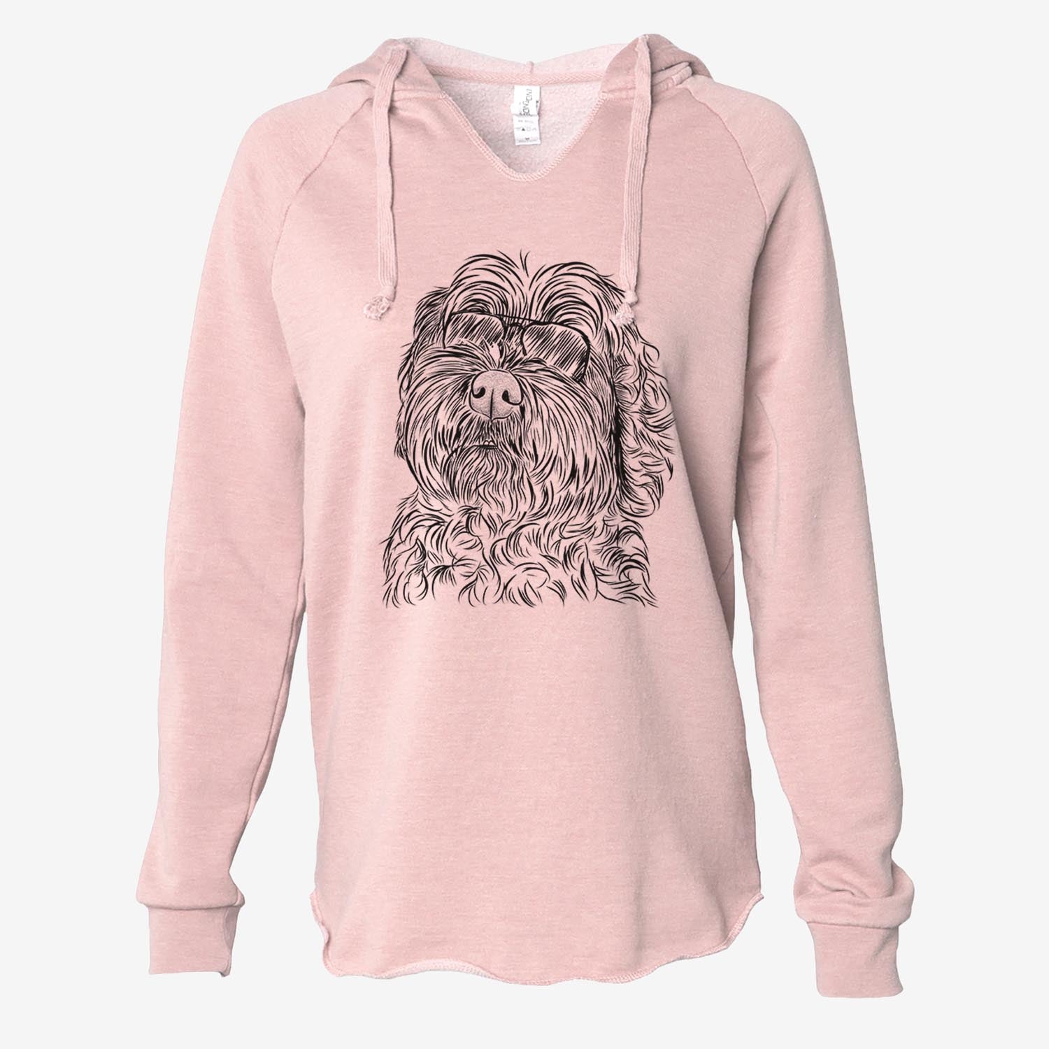 Maggie Girl the Cockapoo - Cali Wave Hooded Sweatshirt