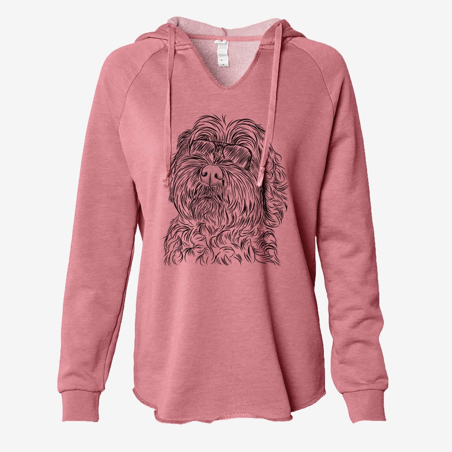 Maggie Girl the Cockapoo - Cali Wave Hooded Sweatshirt