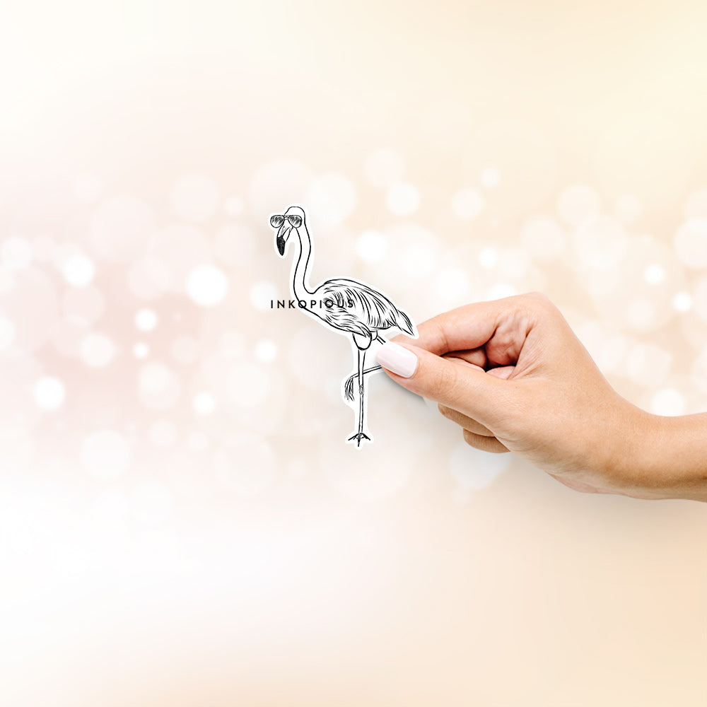 Mango the Flamingo - Decal Sticker