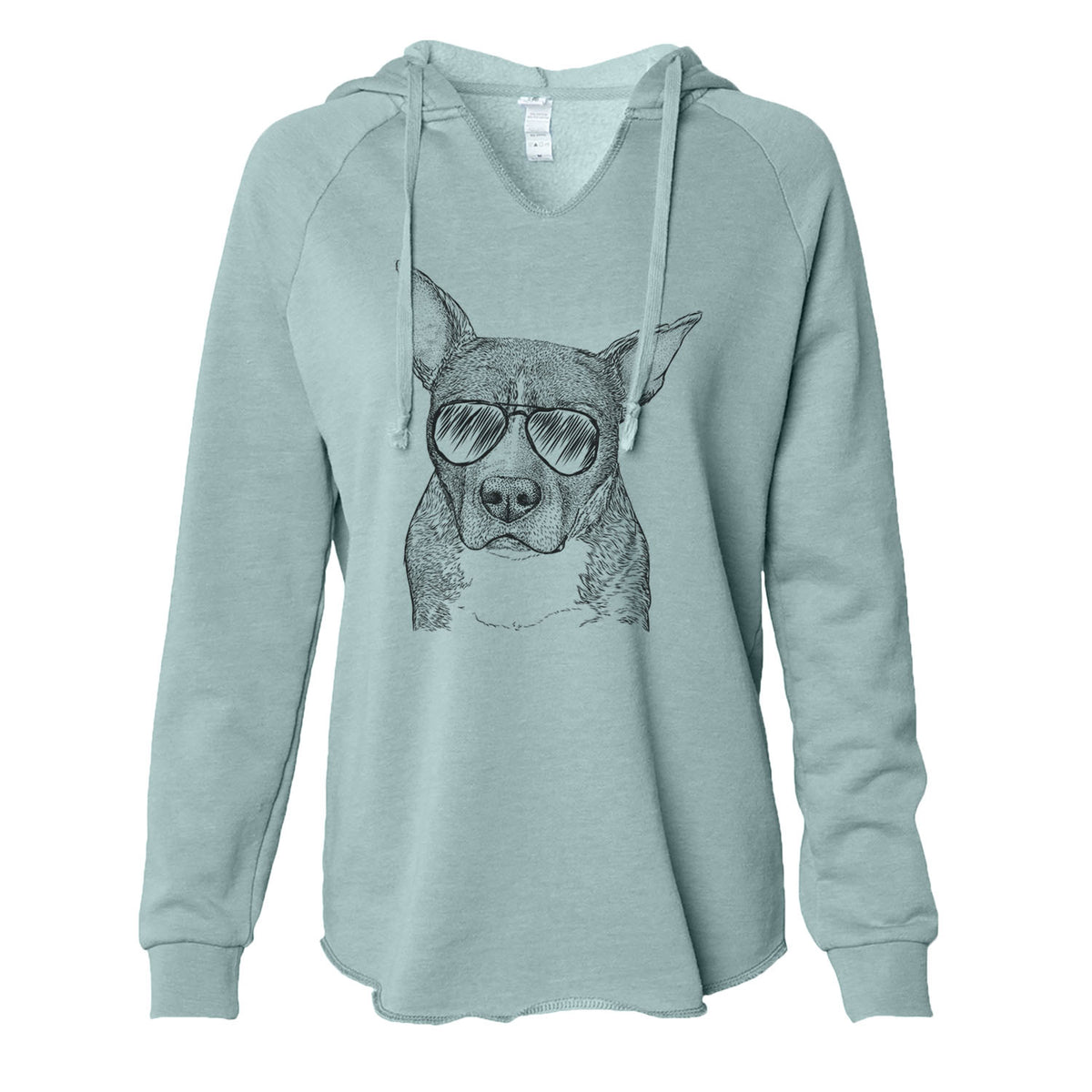 Mercy the Pitbull - Cali Wave Hooded Sweatshirt