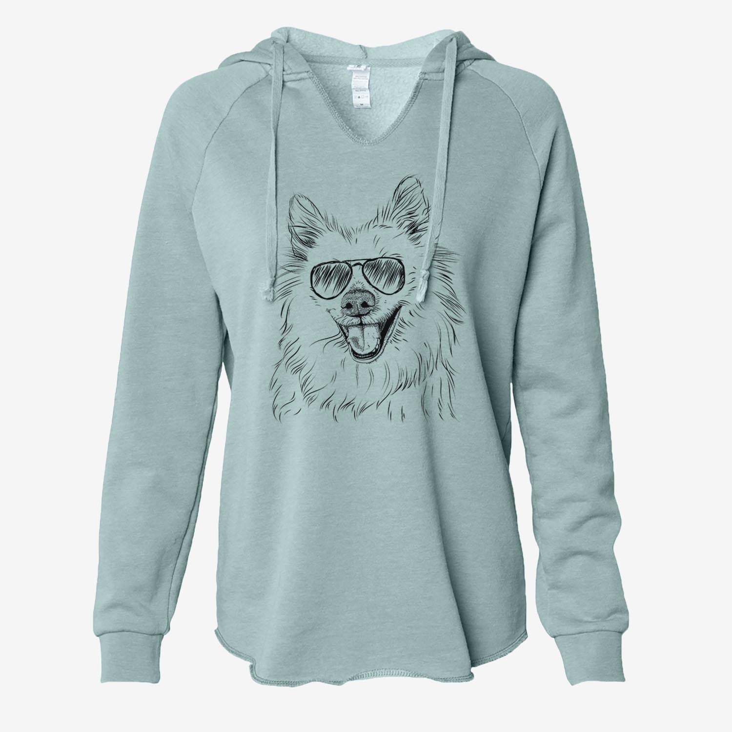 Miki the American Eskimo - Cali Wave Hooded Sweatshirt