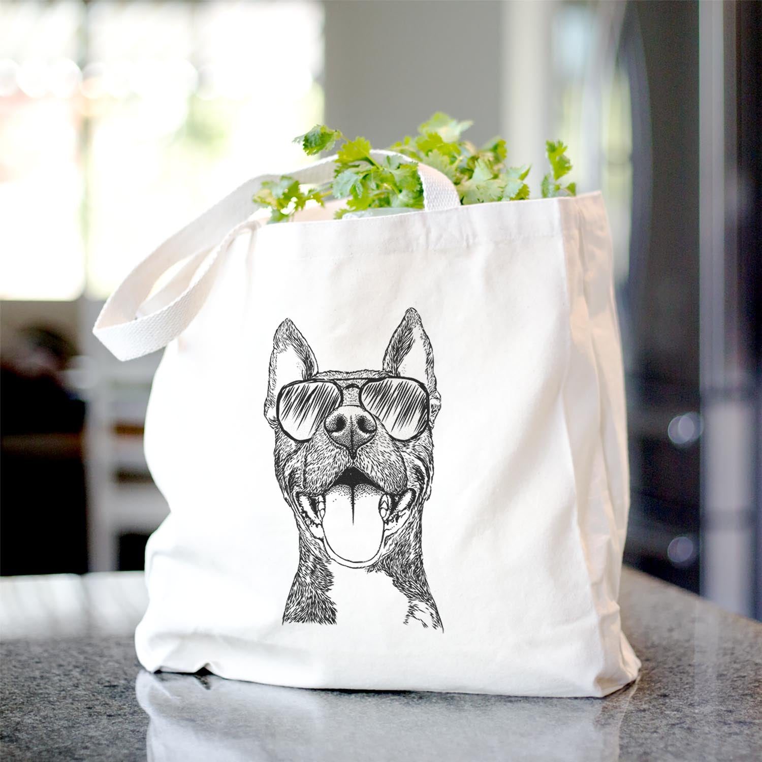 Milo the Pitbull Mix - Tote Bag