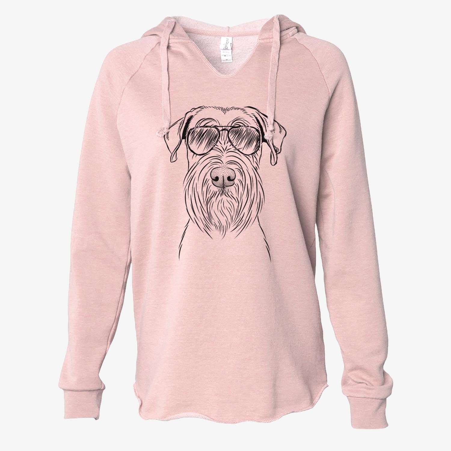 Milton the Standard Schnauzer - Cali Wave Hooded Sweatshirt