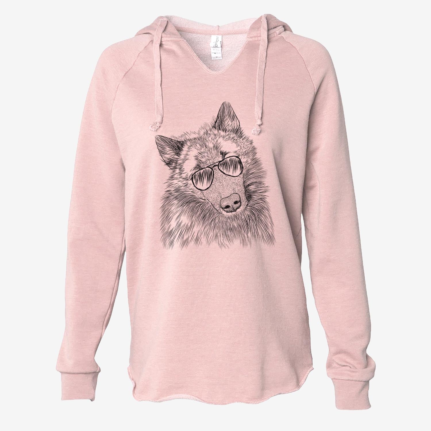 Mr. Maverick the Keeshond - Cali Wave Hooded Sweatshirt