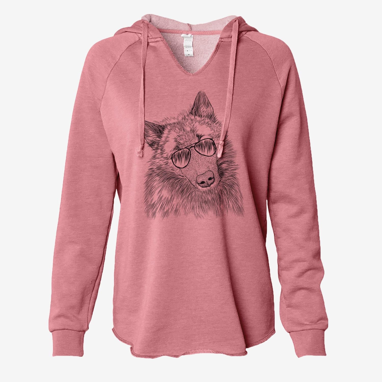 Mr. Maverick the Keeshond - Cali Wave Hooded Sweatshirt