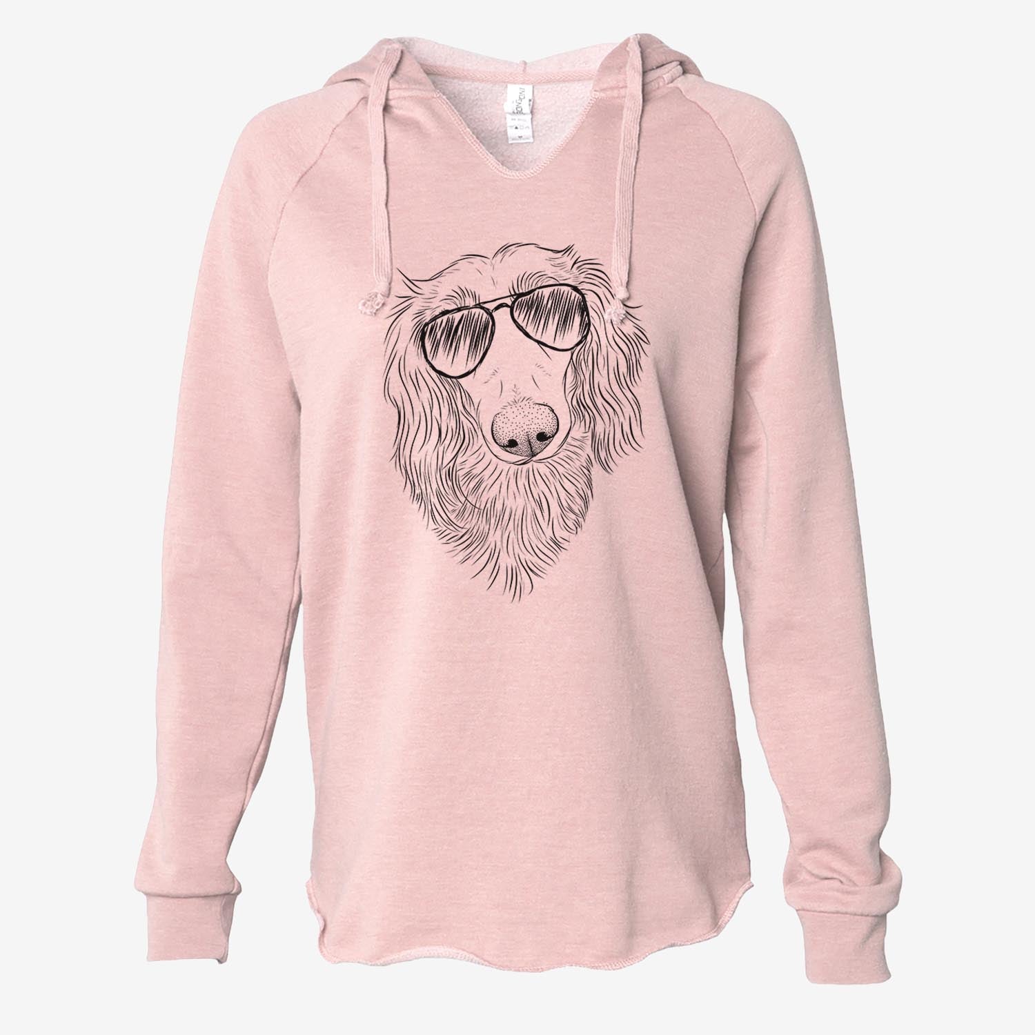 Mr. Rusty the Long Haired Dachshund - Cali Wave Hooded Sweatshirt