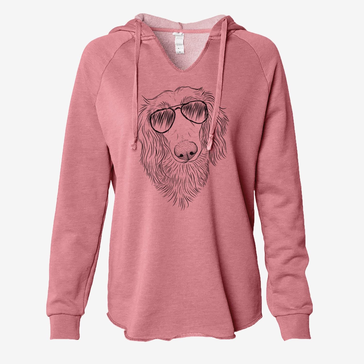 Mr. Rusty the Long Haired Dachshund - Cali Wave Hooded Sweatshirt