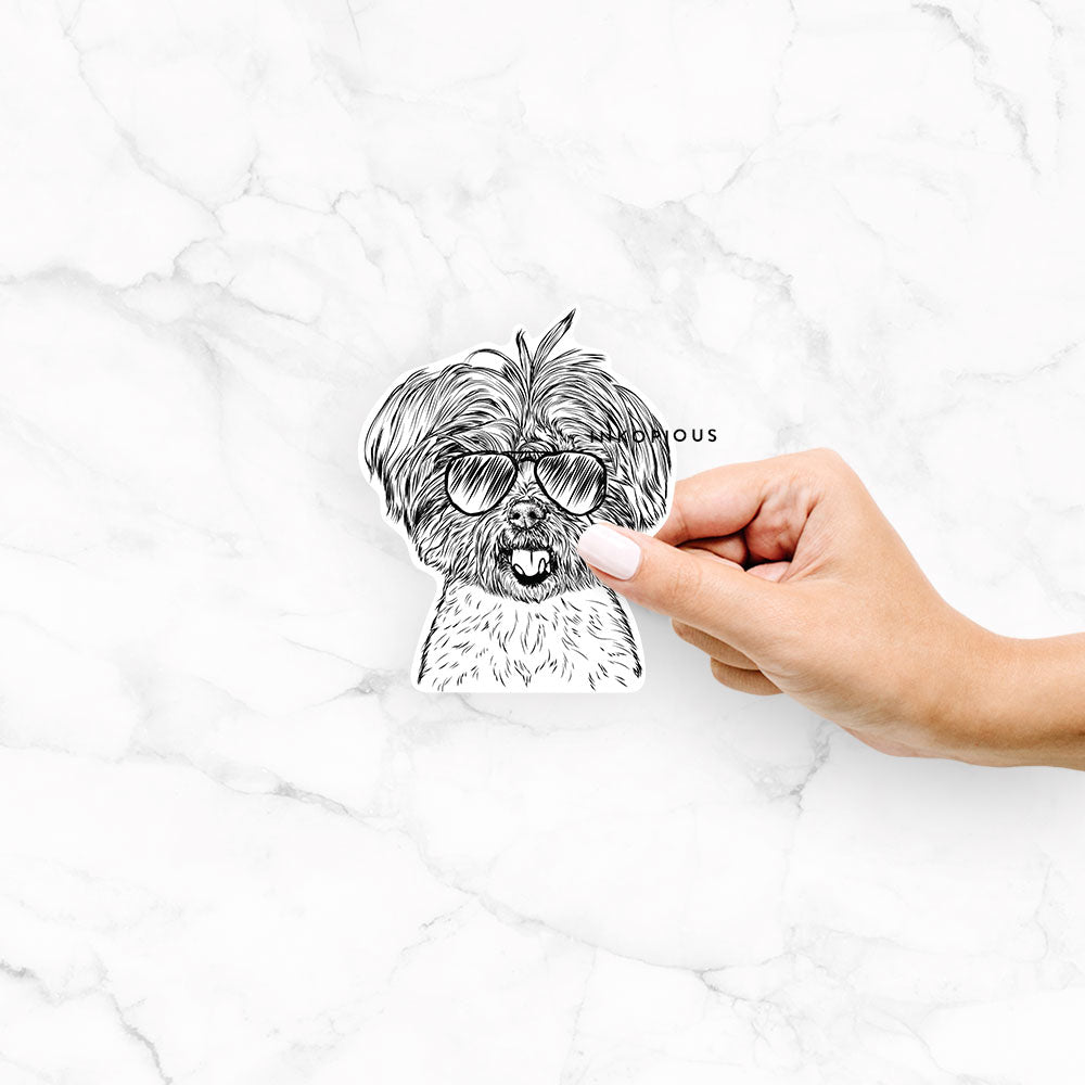 Oliver the Yorkshire Terrier - Decal Sticker