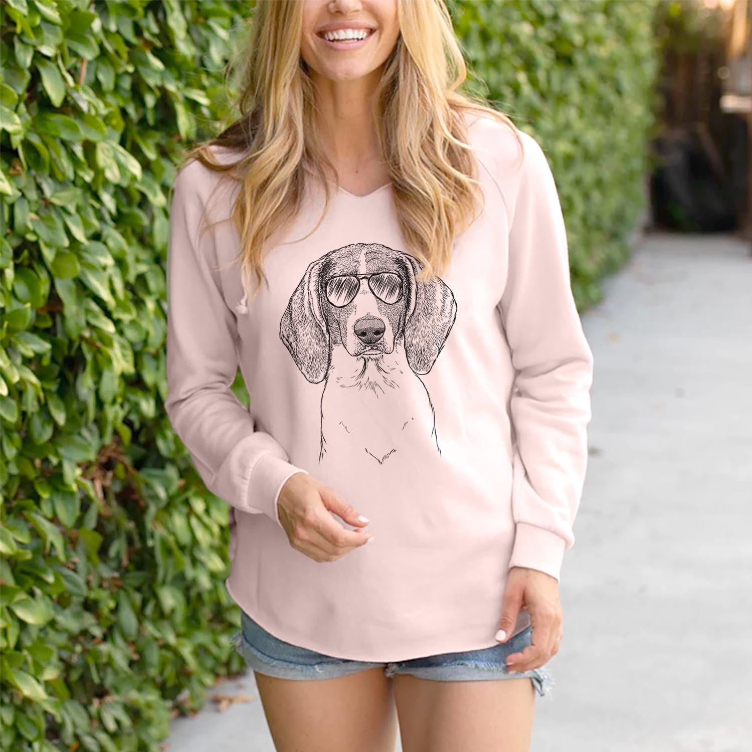 Orin the Treeing Walker Coonhound - Cali Wave Hooded Sweatshirt