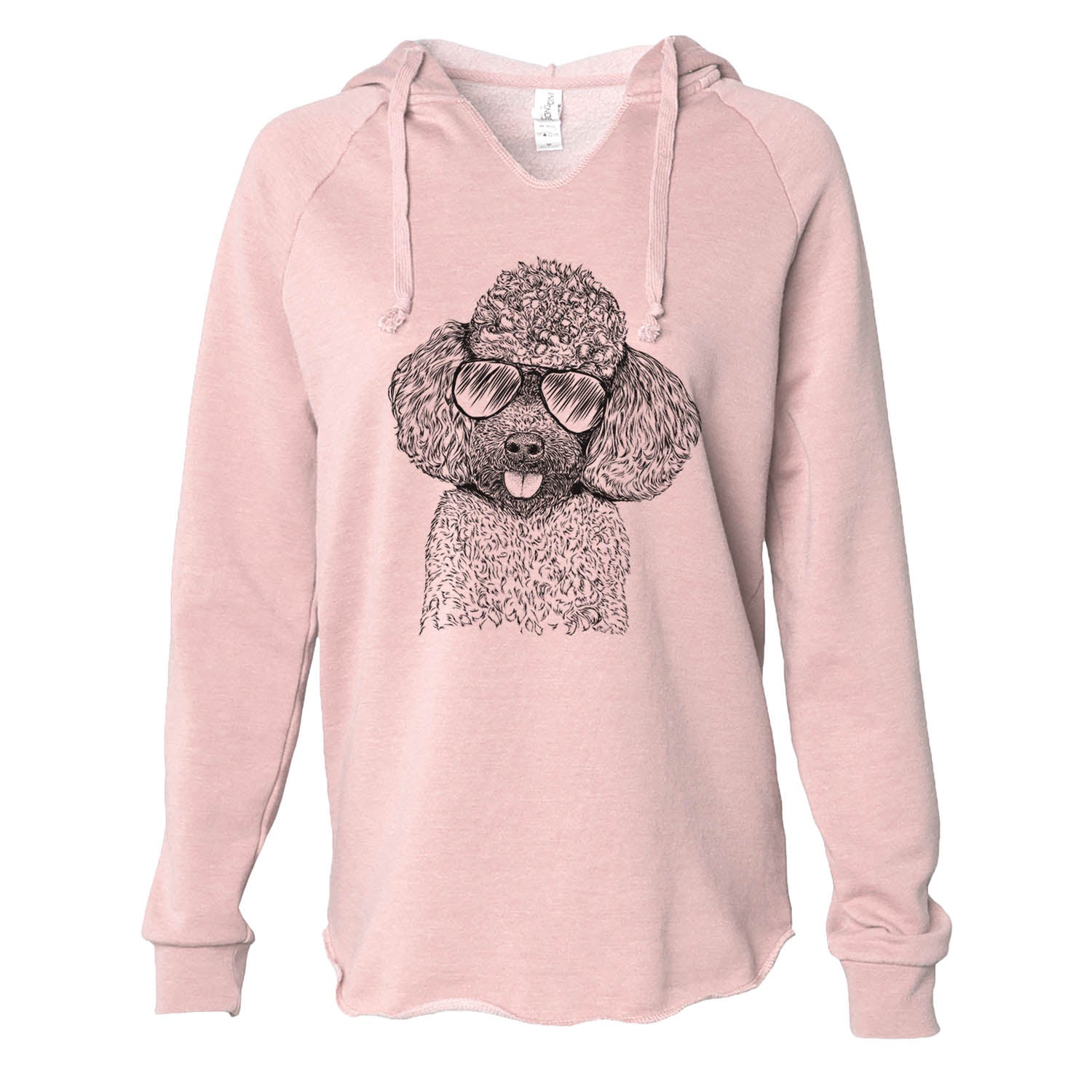 George the Toy Poodle - Cali Wave Hooded Sweatshirt