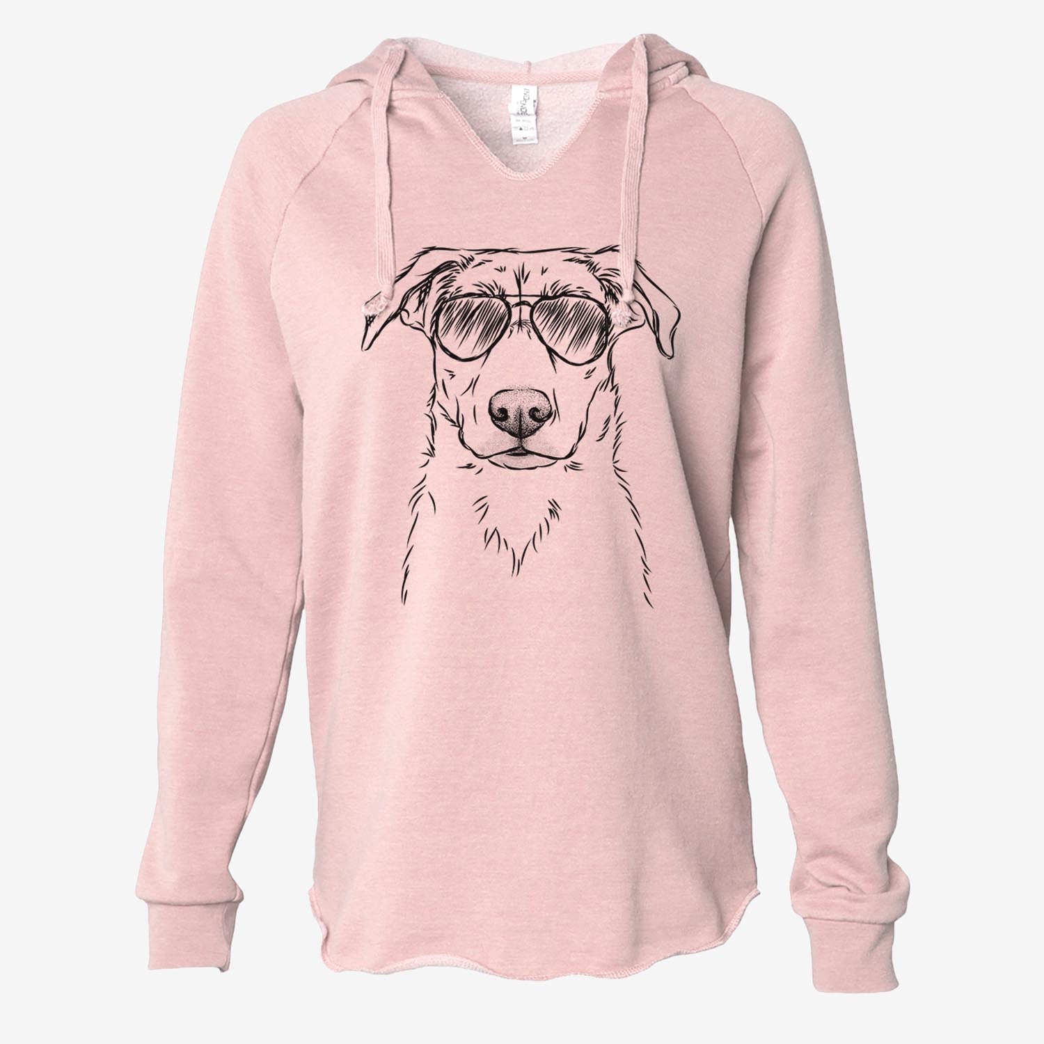 Peanut the Lab Mix - Cali Wave Hooded Sweatshirt