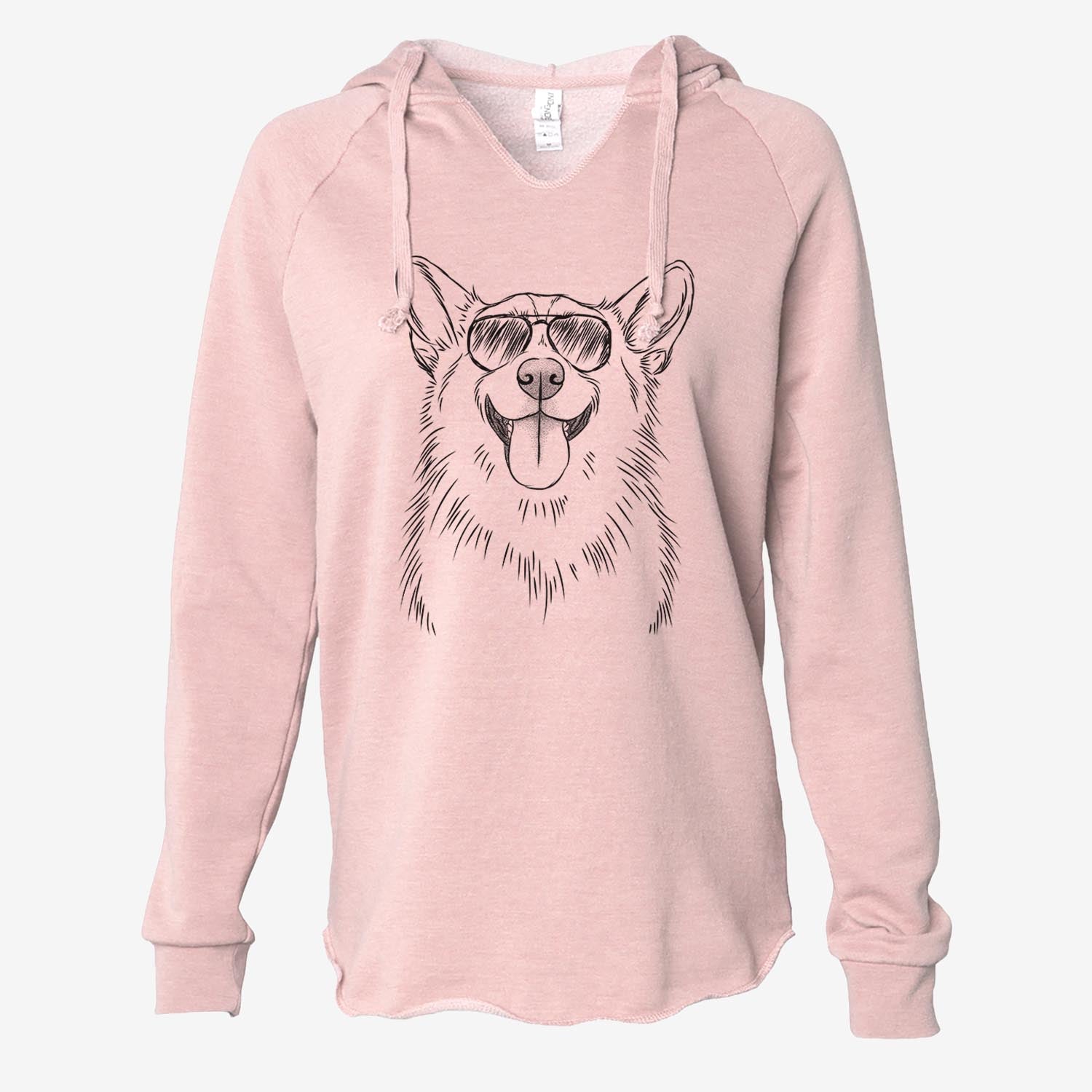 Porter the Pembroke Welsh Corgi - Cali Wave Hooded Sweatshirt