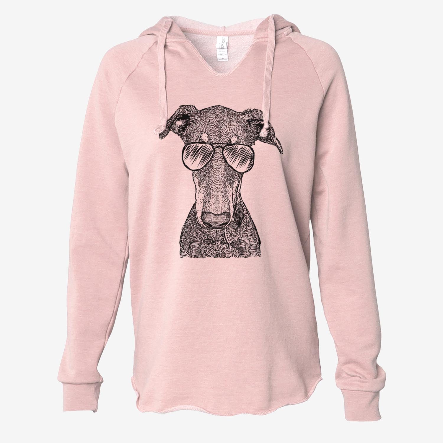 Princess Fiona the Doberman - Cali Wave Hooded Sweatshirt