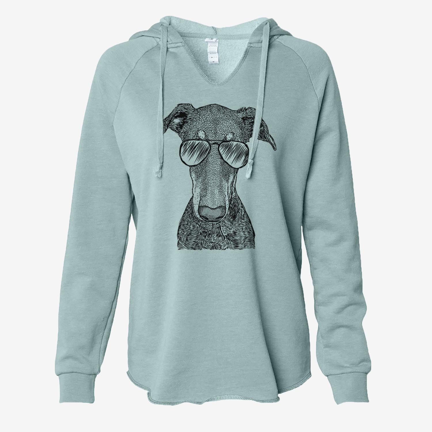 Princess Fiona the Doberman - Cali Wave Hooded Sweatshirt