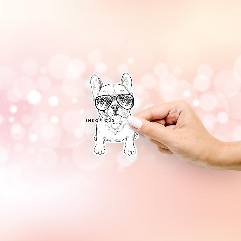 Puppy Pierre the French Bulldog - Decal Sticker