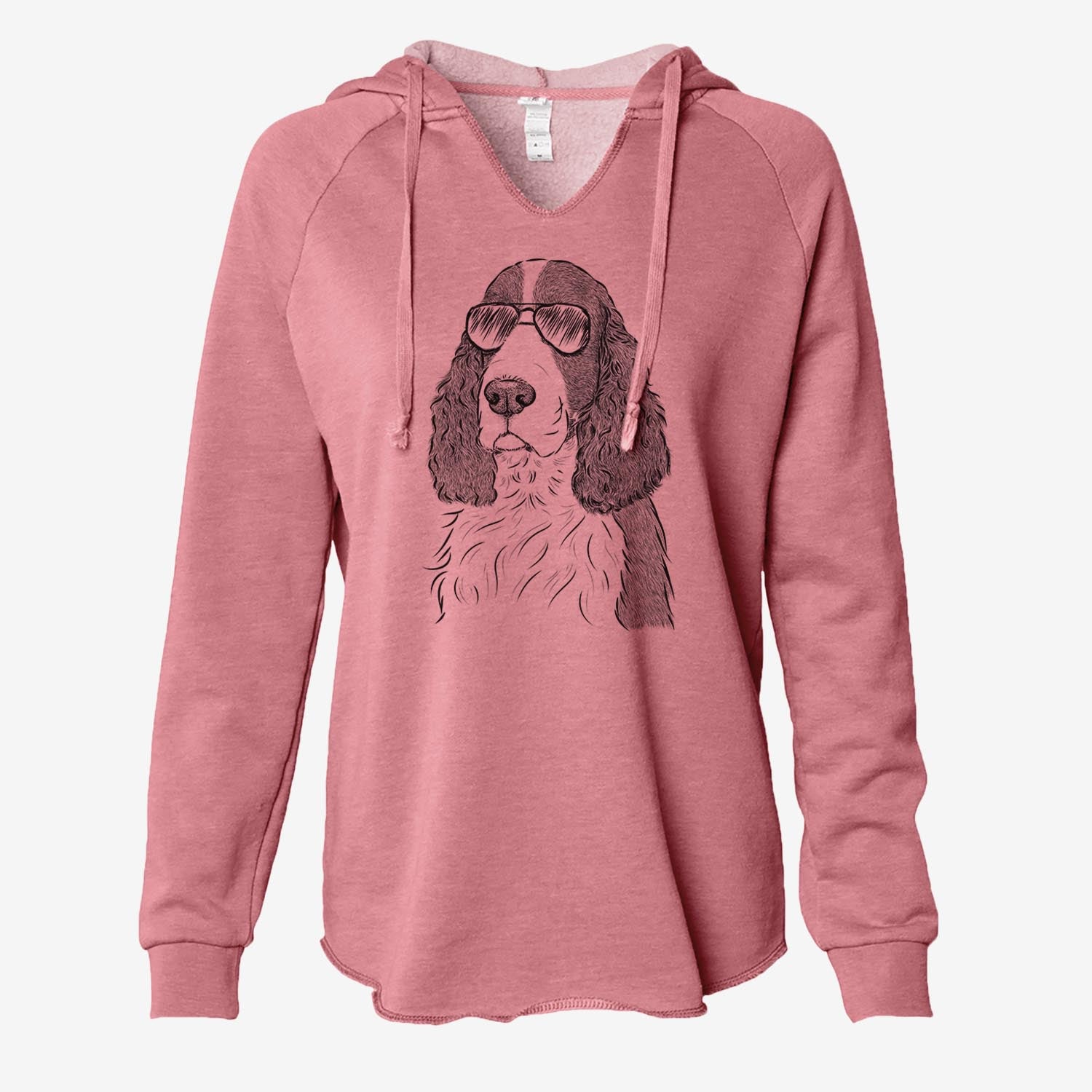 Quincy the English Springer Spaniel - Cali Wave Hooded Sweatshirt