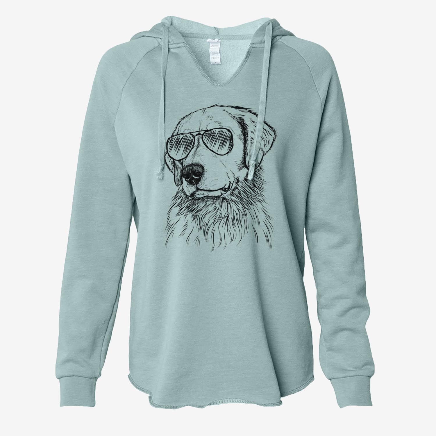 Quinn the Golden Retriever - Cali Wave Hooded Sweatshirt