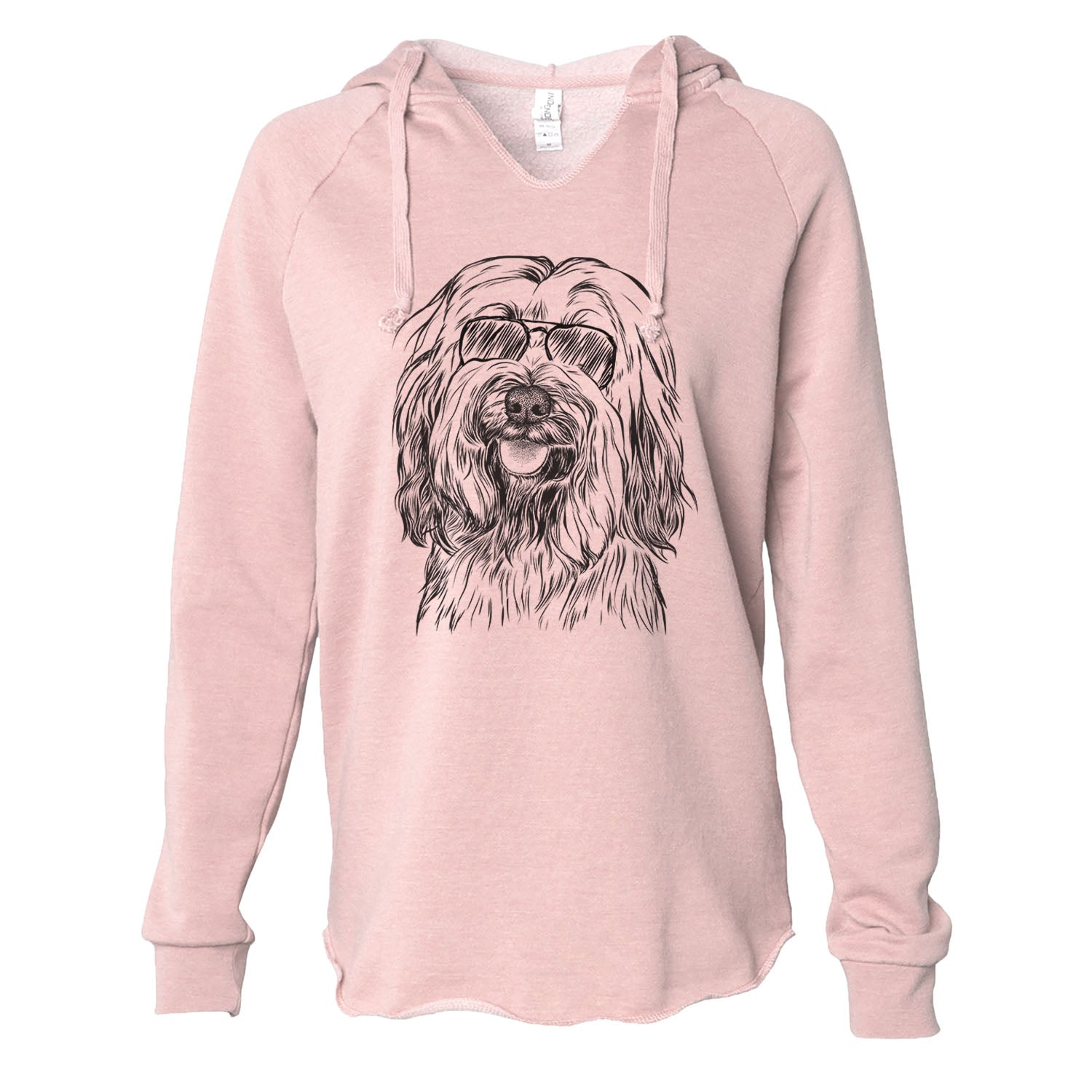 Rime the Tibetan Terrier - Cali Wave Hooded Sweatshirt