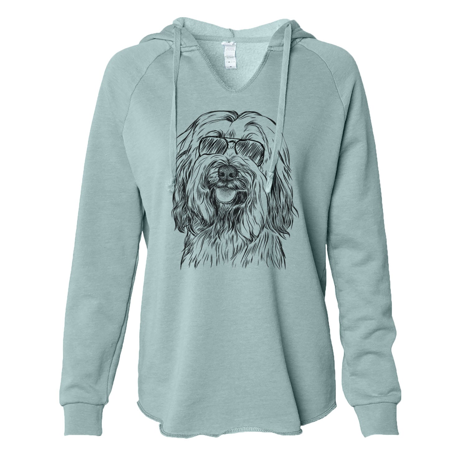 Rime the Tibetan Terrier - Cali Wave Hooded Sweatshirt