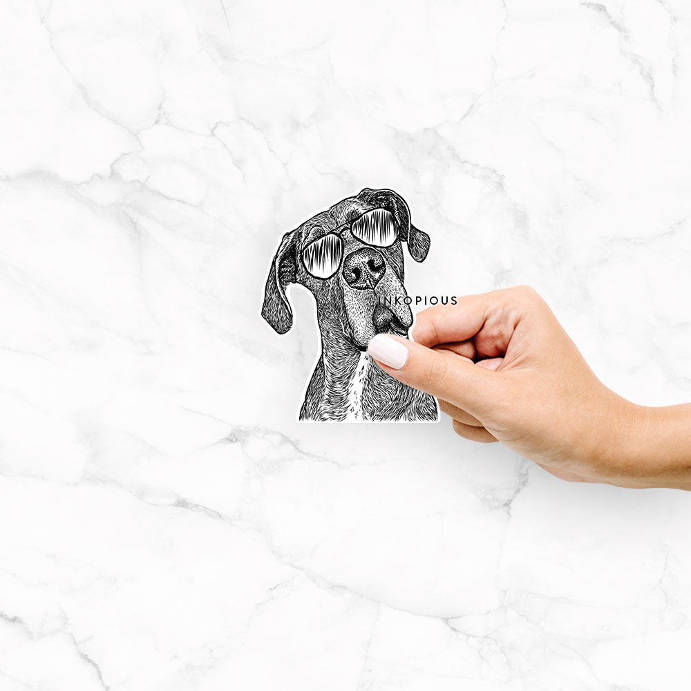 River the Great Dane - Decal Sticker