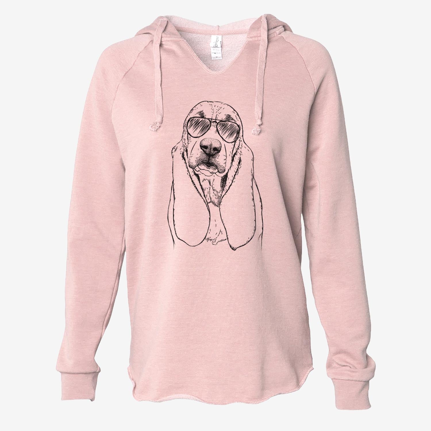 Rolo the Basset Hound - Cali Wave Hooded Sweatshirt