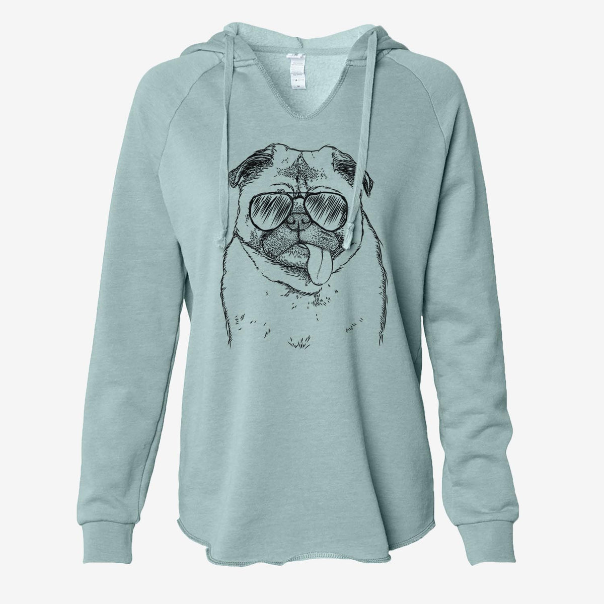 Rosie the Pug - Cali Wave Hooded Sweatshirt