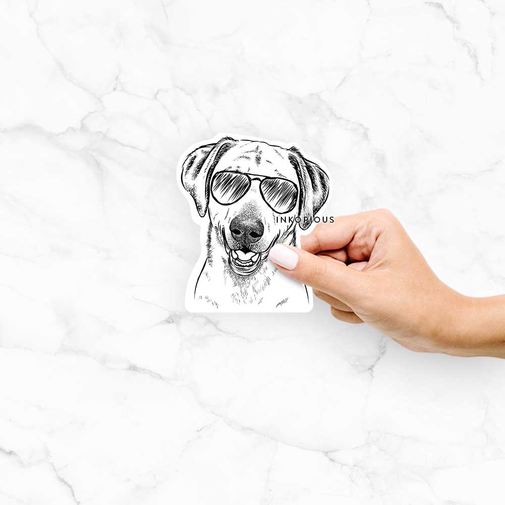 Rusty the Labrador Retriever - Decal Sticker