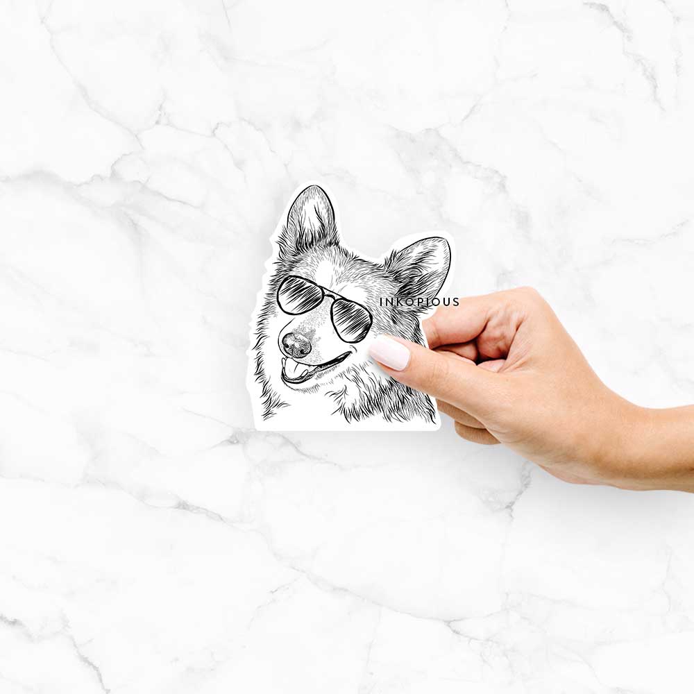 Scout the Pembroke Welsh Corgi - Decal Sticker