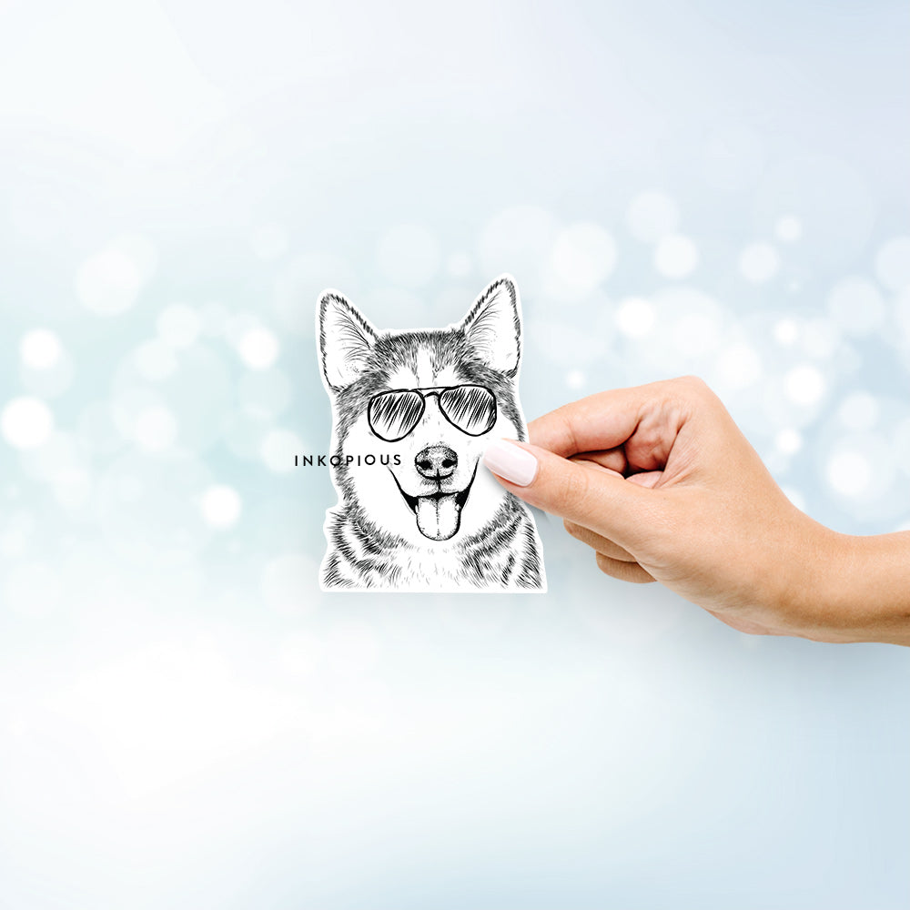 Sesi the Siberian Husky - Decal Sticker