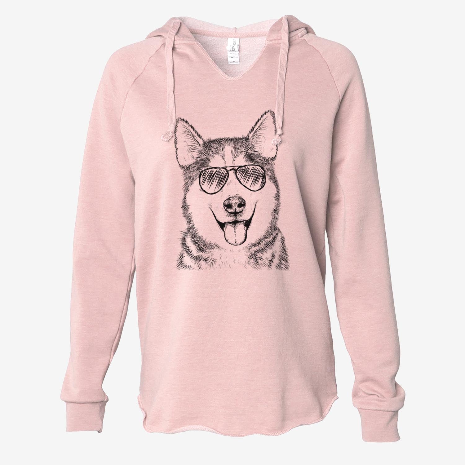 Sesi the Siberian Husky - Cali Wave Hooded Sweatshirt