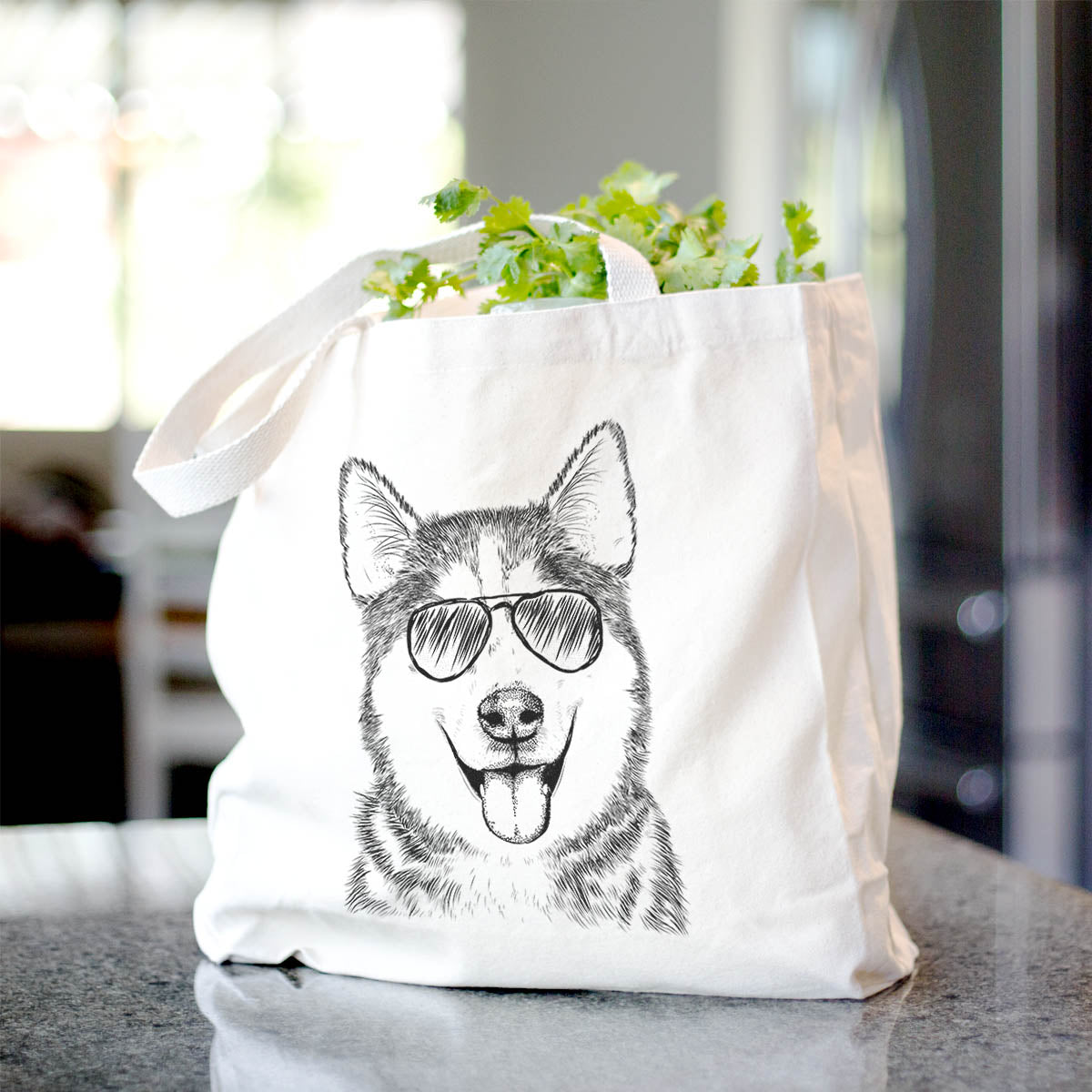 Sesi the Siberian Husky - Tote Bag