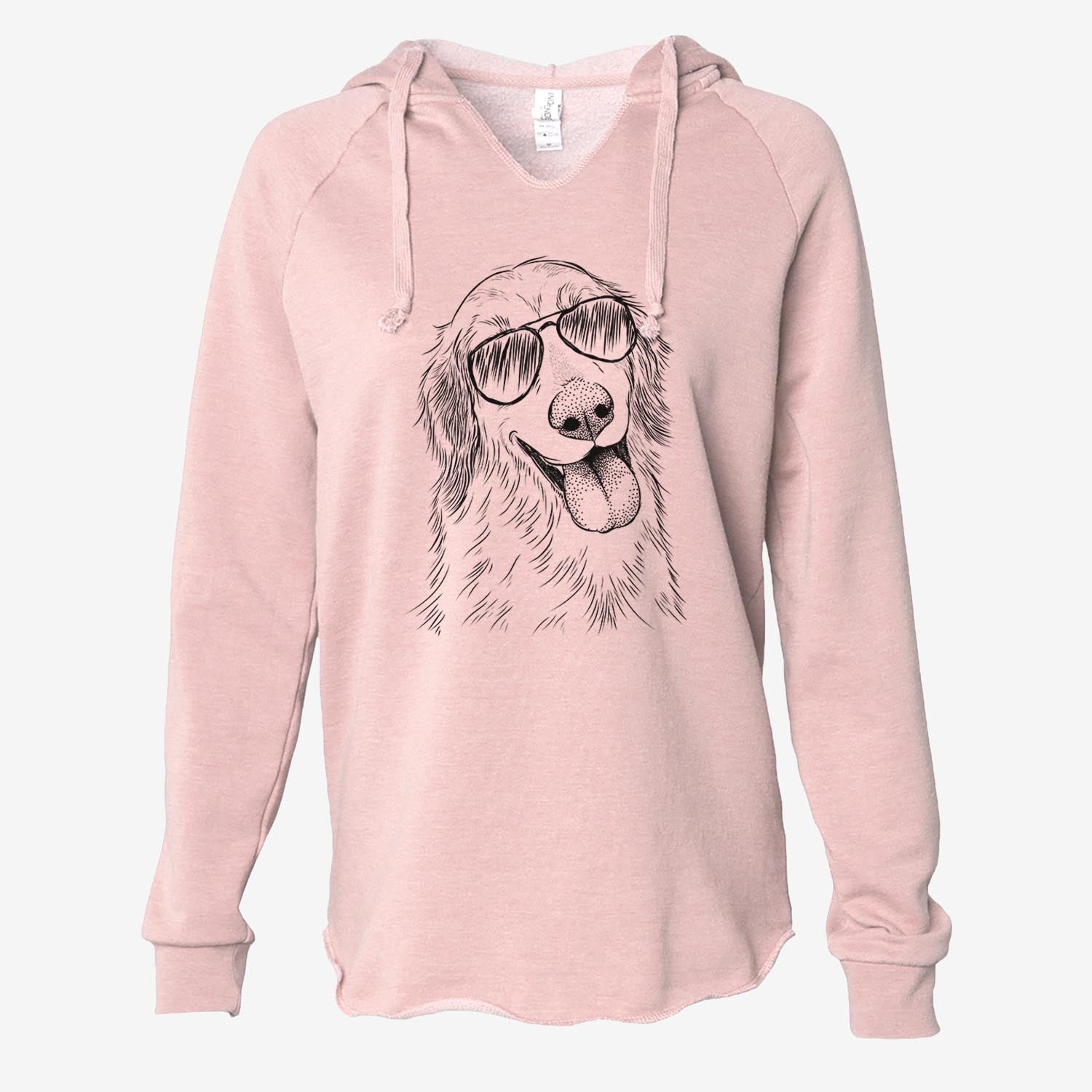 Shelby the Golden Retriever - Cali Wave Hooded Sweatshirt