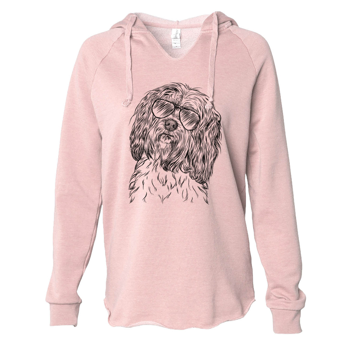 Shenpa the Tibetan Terrier - Cali Wave Hooded Sweatshirt