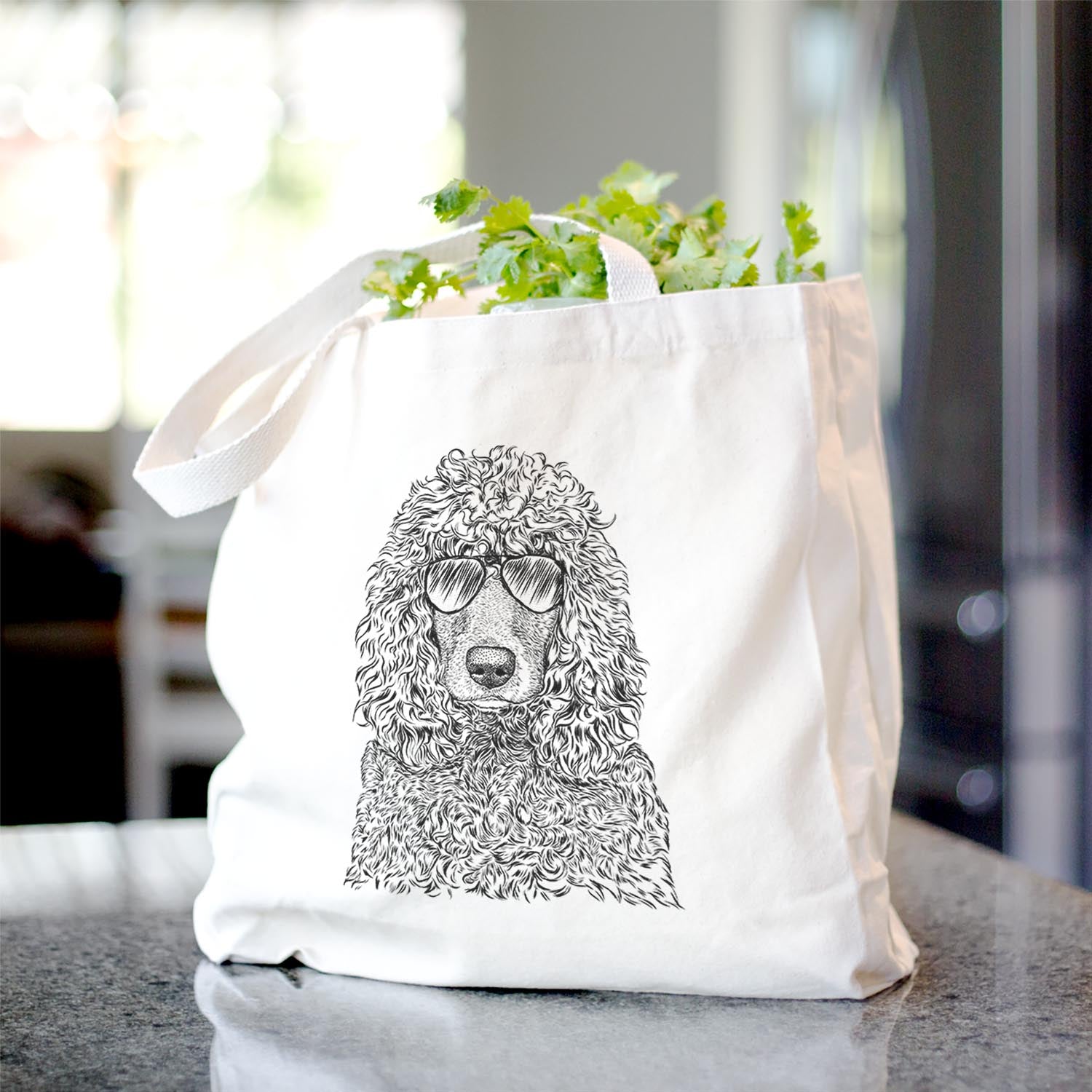 Shilo the Irish Water Spaniel - Tote Bag