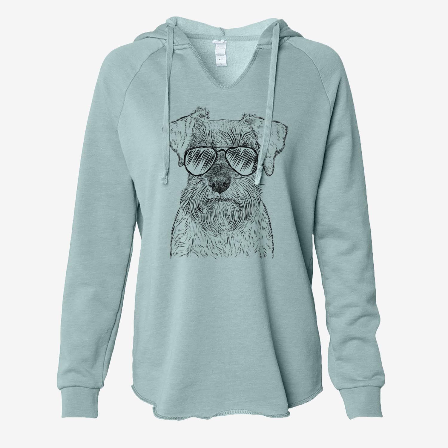 Smokey the Miniature Schnauzer - Cali Wave Hooded Sweatshirt