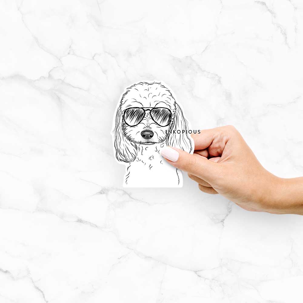 Sophie the Coton de Tulear -  Decal Sticker