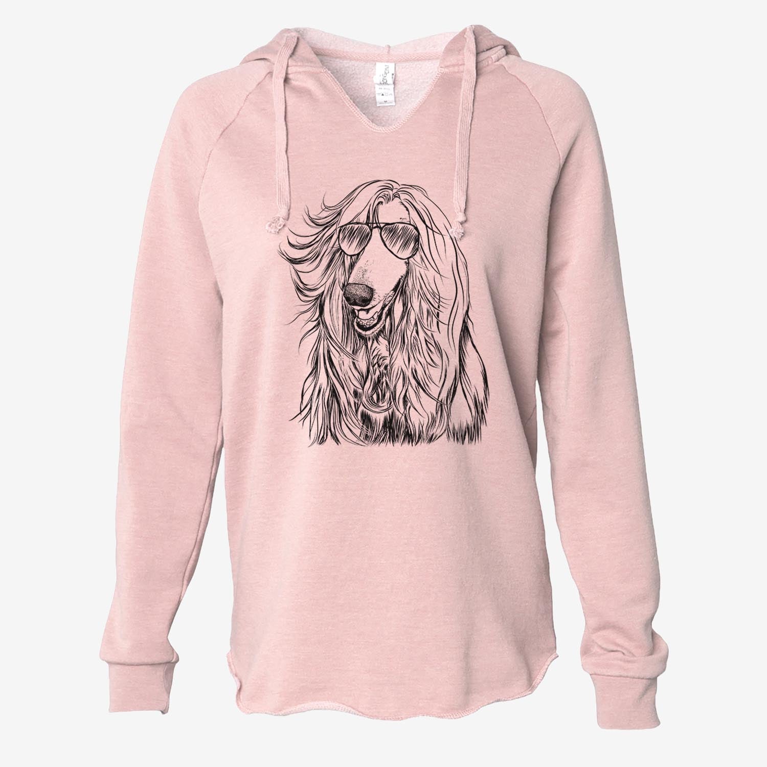 Sterling the Afghan Hound - Cali Wave Hooded Sweatshirt