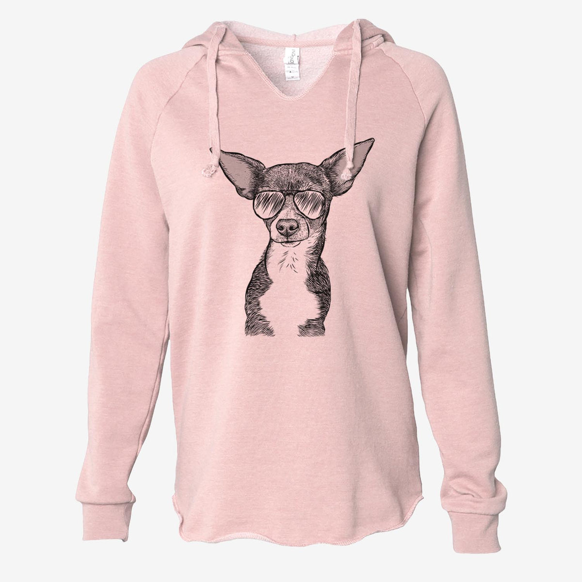 Tiny Archie the Mixed Breed - Cali Wave Hooded Sweatshirt