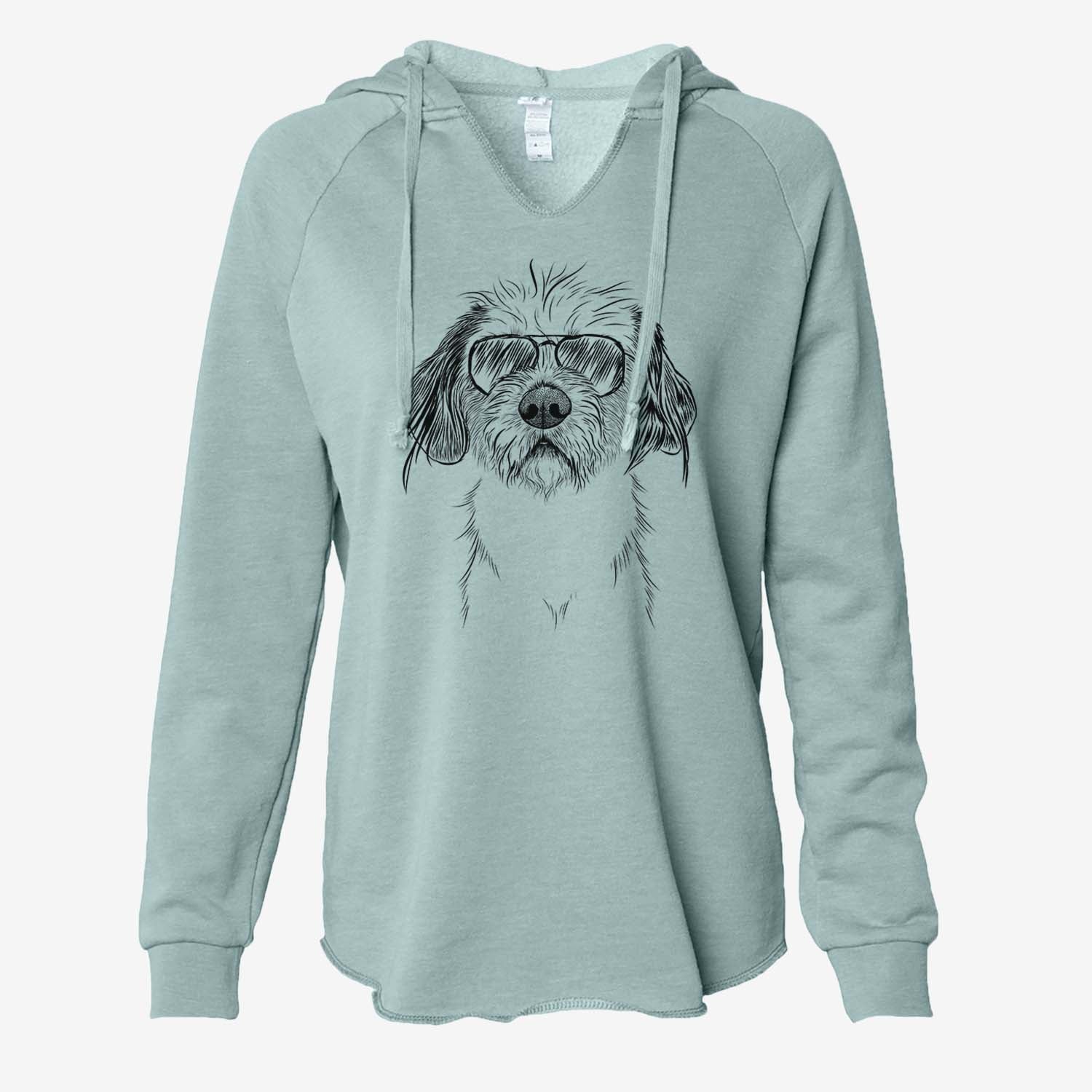 Tiny Tucker the Mixed Breed - Cali Wave Hooded Sweatshirt