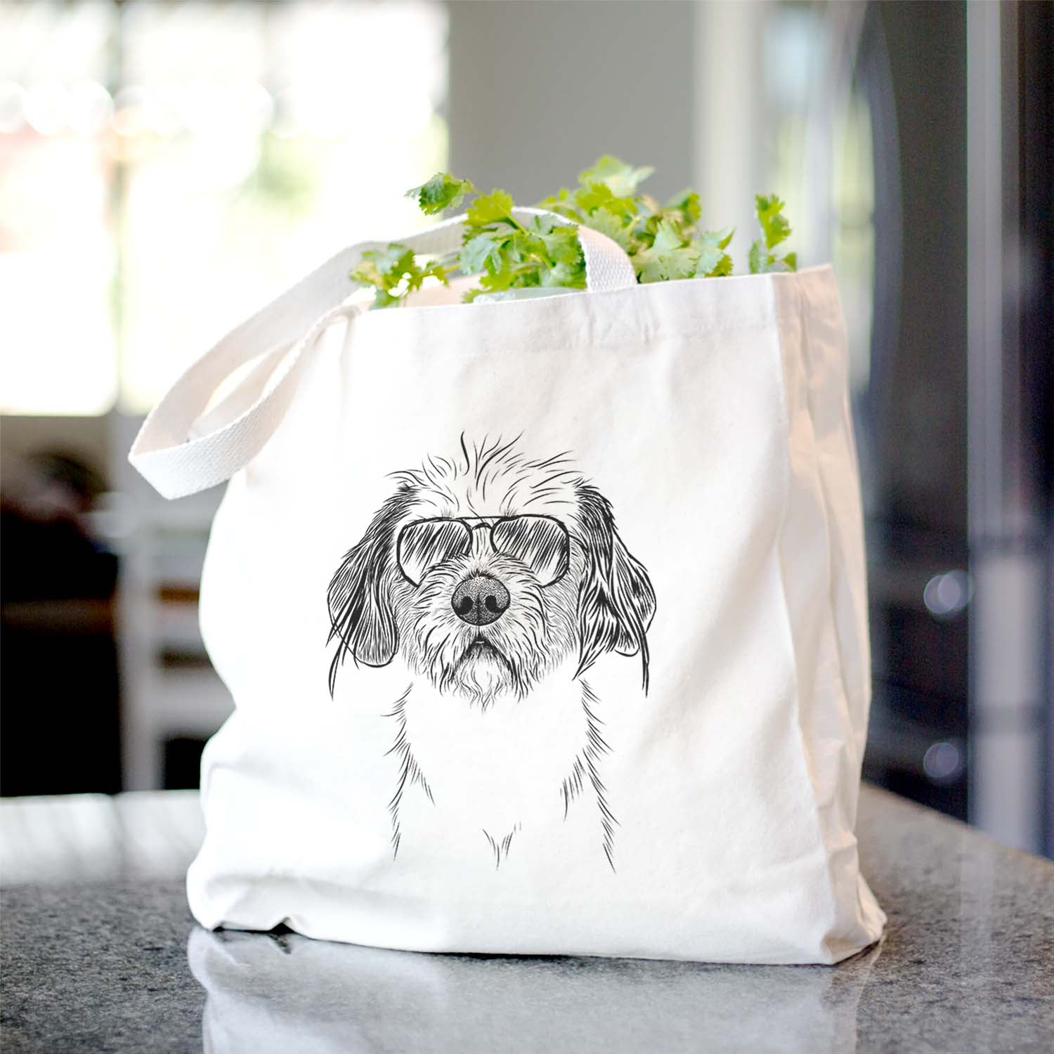 Tiny Tucker the Mixed Breed - Tote Bag