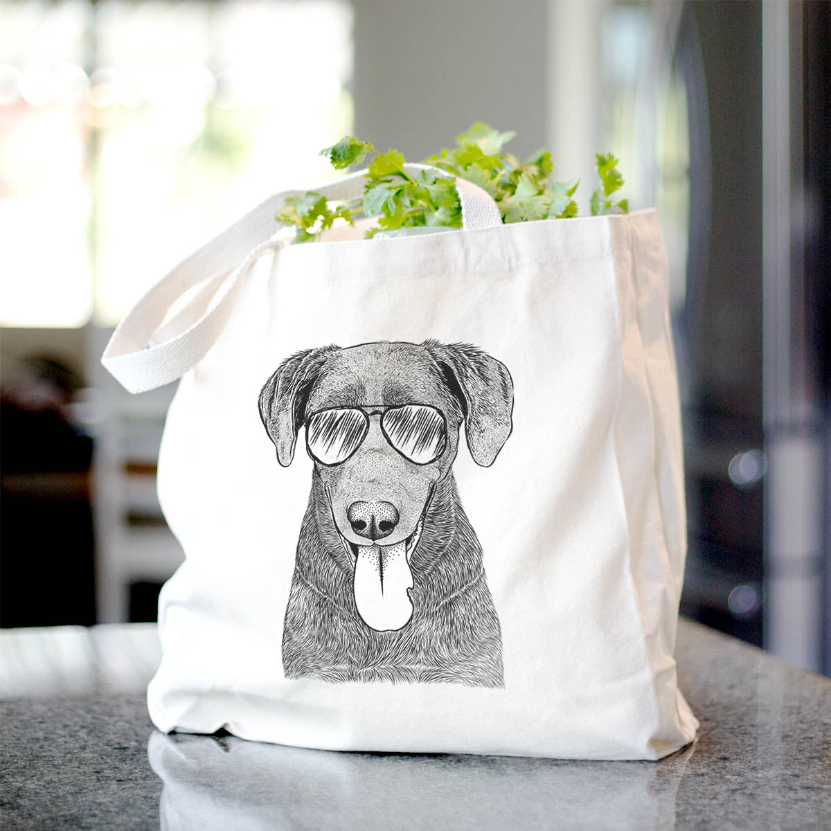 Tobes the Chocolate Lab - Tote Bag