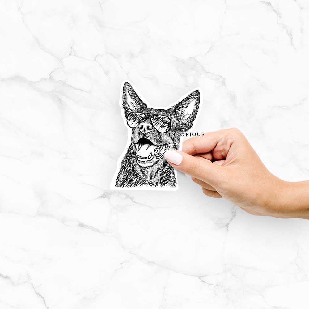 Tucker the Australia Kelpie - Decal Sticker