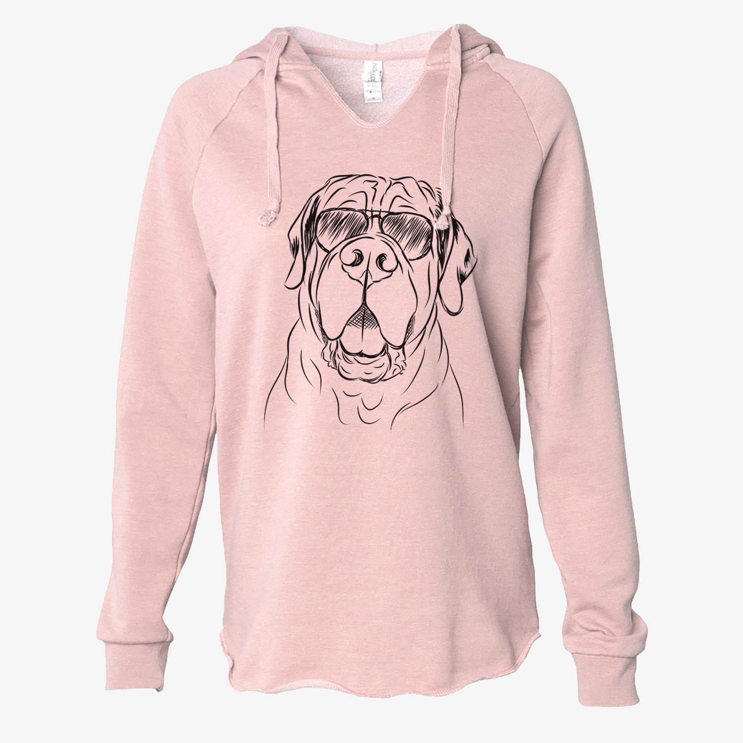 Tufton the English Mastiff - Cali Wave Hooded Sweatshirt