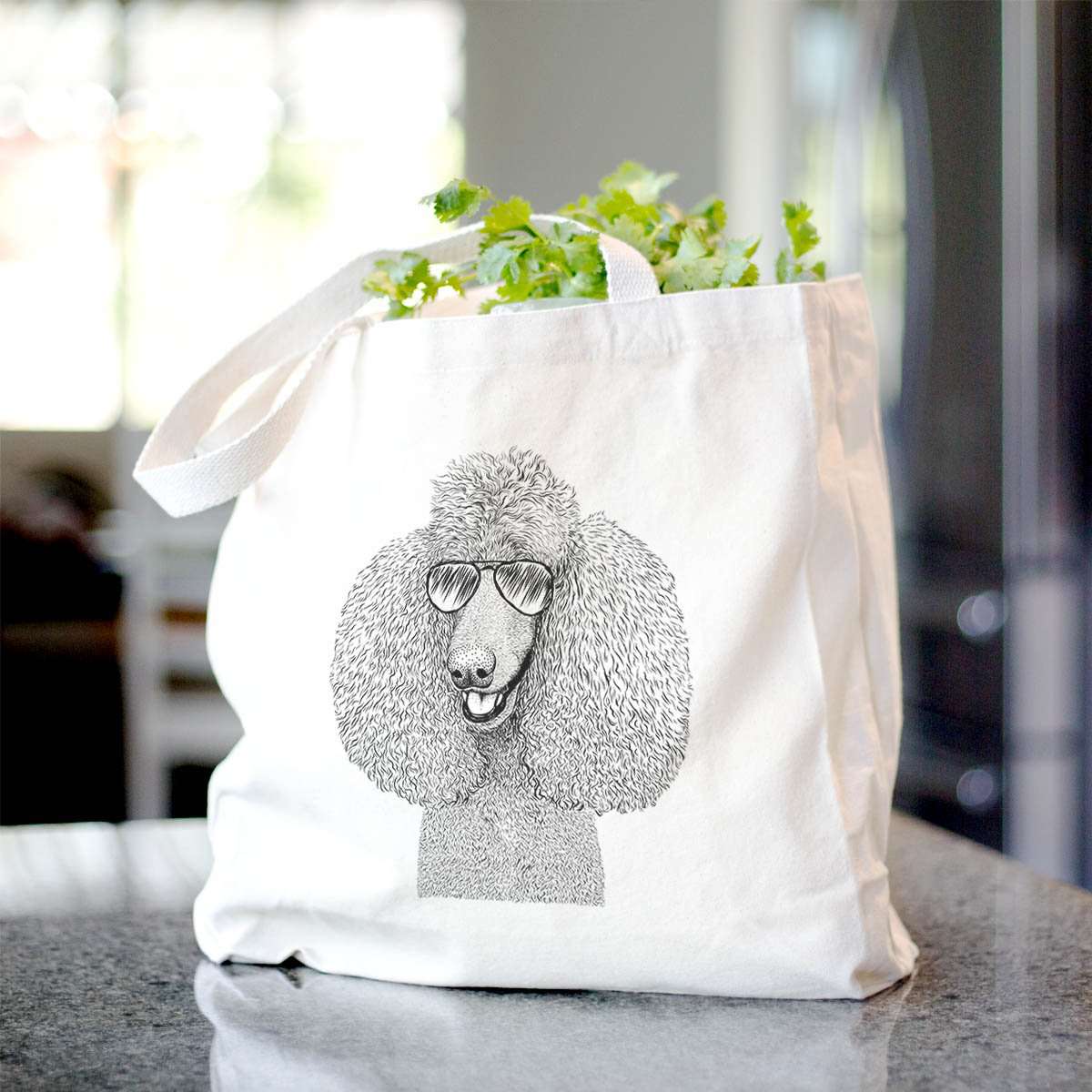 Uncle Tucker the Standard Poodle - Tote Bag