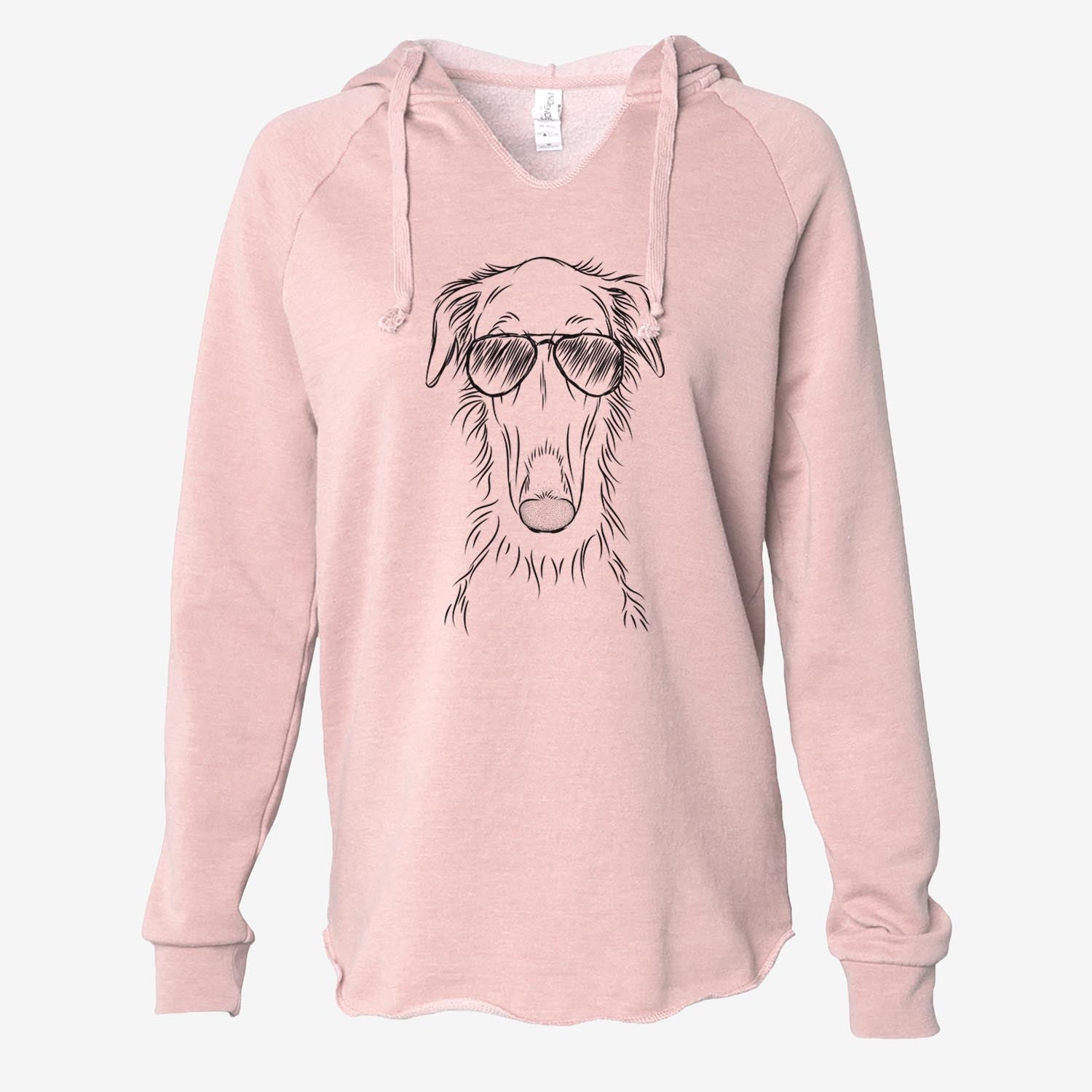 Vaughn the Borzoi - Cali Wave Hooded Sweatshirt