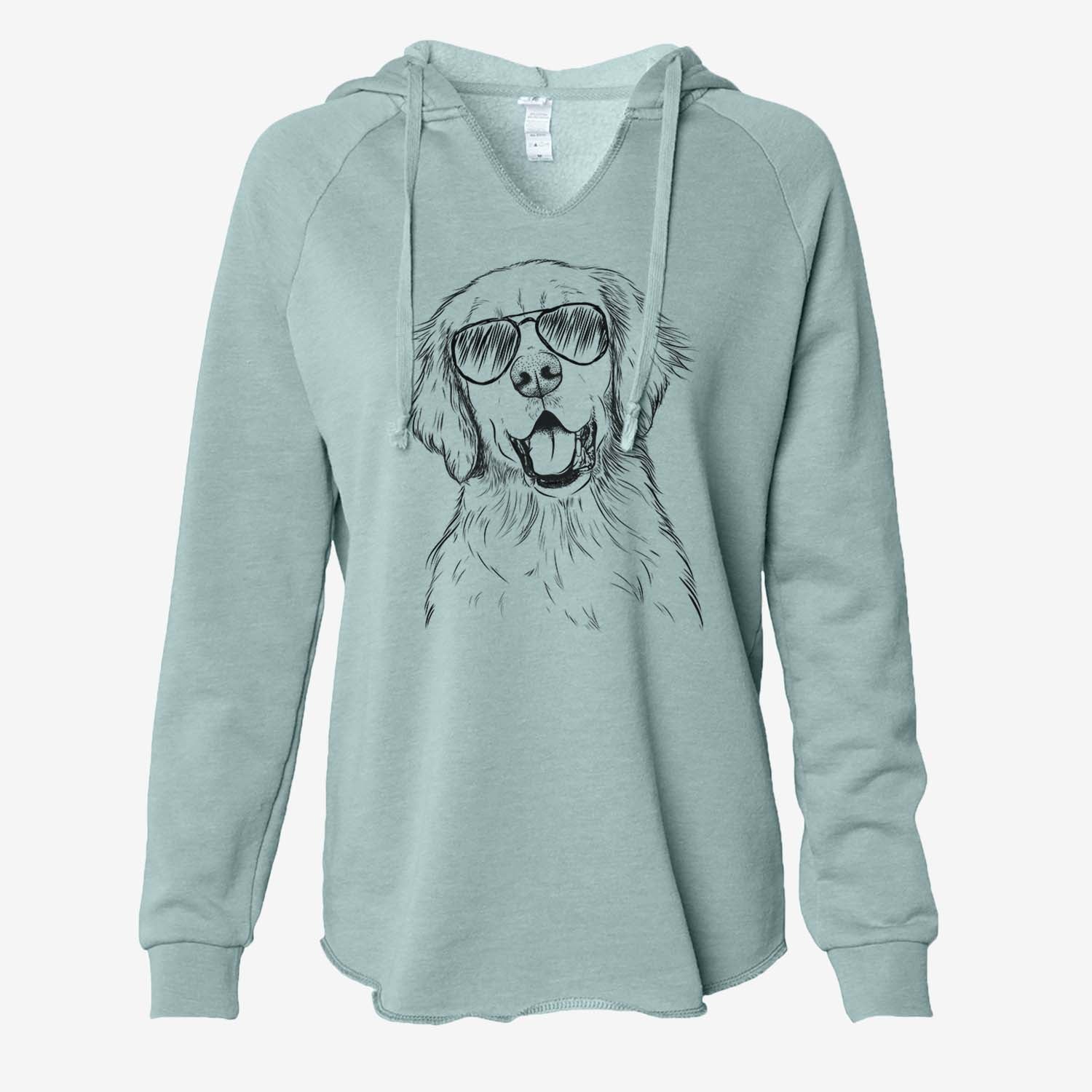 Wallace the Golden Retriever - Cali Wave Hooded Sweatshirt