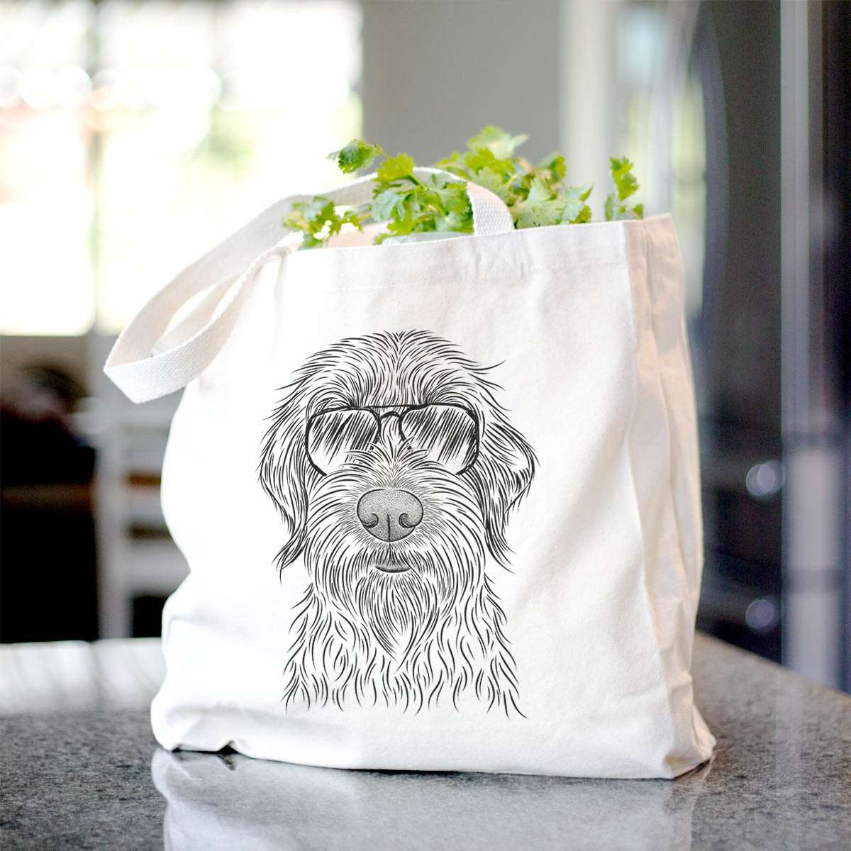 Wilkins the Wirehaired Pointing Griffon - Tote Bag